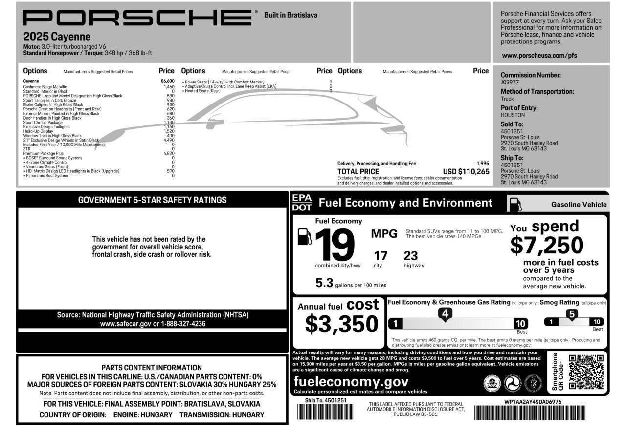 New 2025 Porsche Cayenne image 74