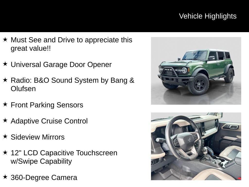 Certified 2023 Ford Bronco Wildtrak AWD/4WD image 27