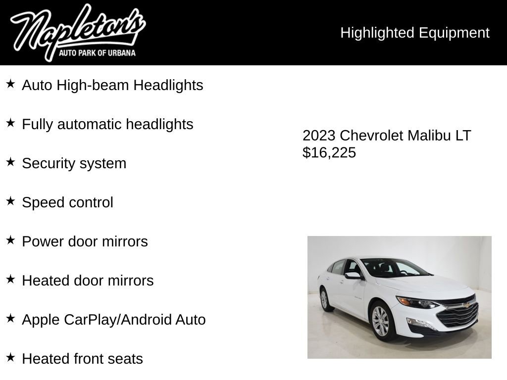 Used 2023 Chevrolet Malibu LT FWD image 16