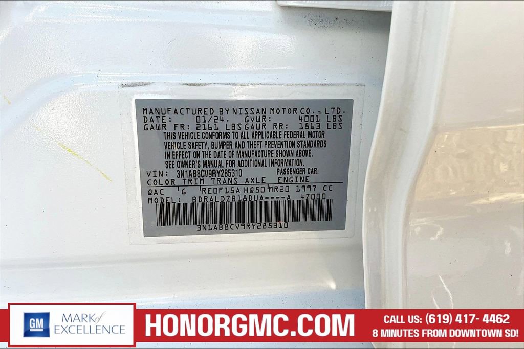 Used 2024 Nissan Sentra SV FWD image 19