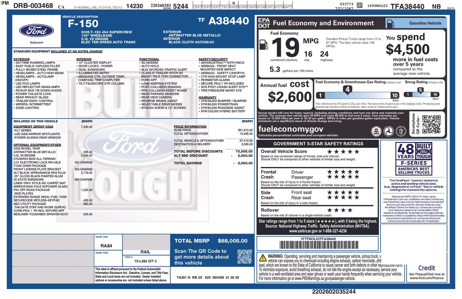 New 2026 Ford F150 XLT AWD/4WD image 30