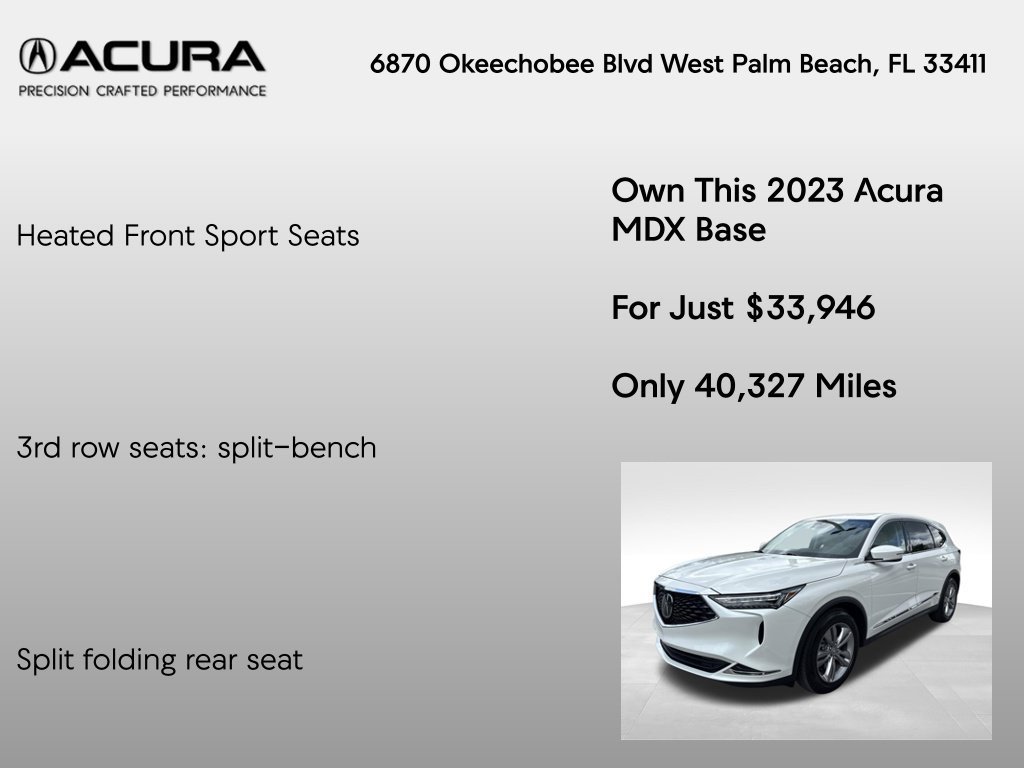 Certified 2023 Acura MDX FWD image 20
