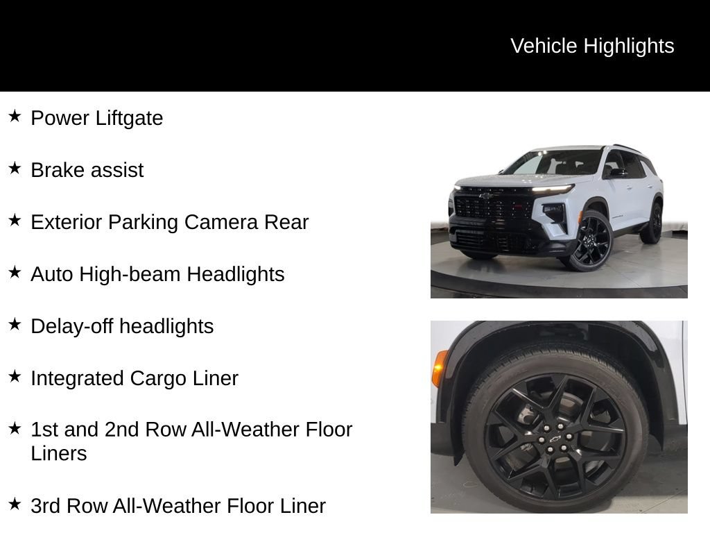 Used 2026 Chevrolet Traverse RS w/ LPO, Floor Liner Package AWD/4WD image 19