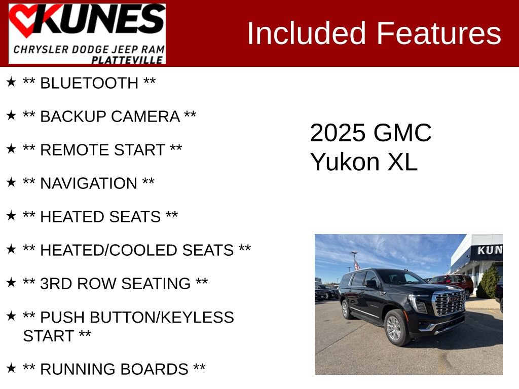 Used 2025 GMC Yukon XL Denali AWD/4WD image 2
