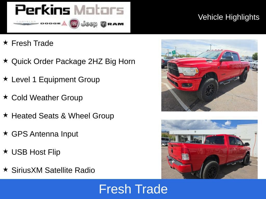 Used 2020 RAM 2500 Big Horn w/ Level 1 Equipment Group AWD/4WD 360° Tour