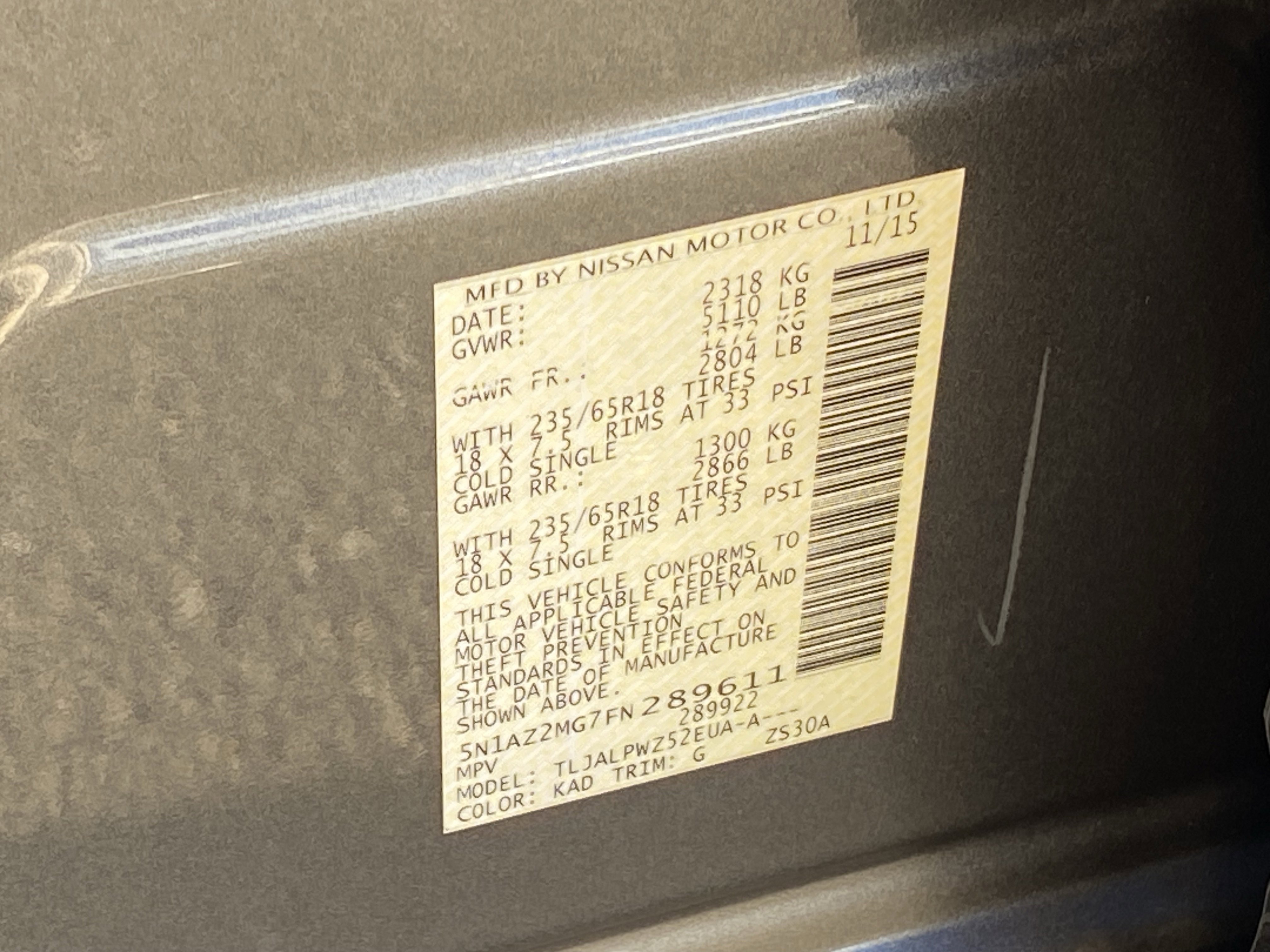 Used 2015 Nissan Murano S w/ Navigation Package image 30