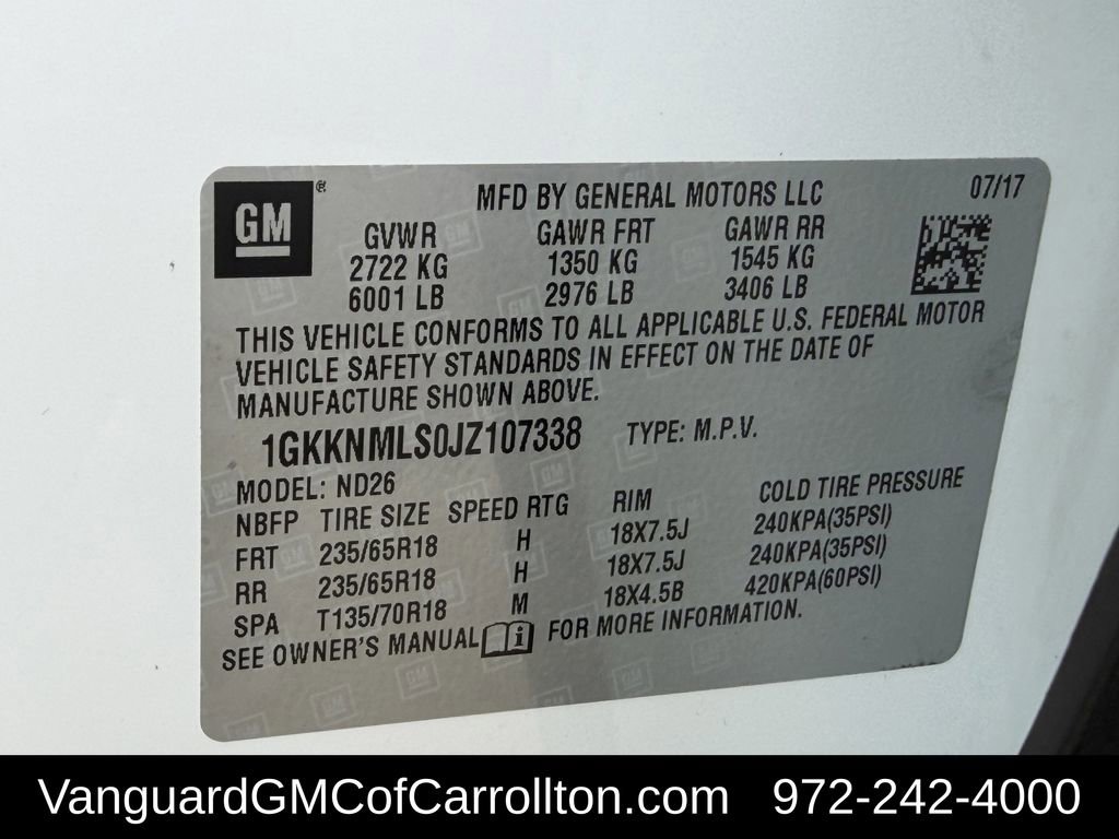 Used 2018 GMC Acadia SLT FWD image 35