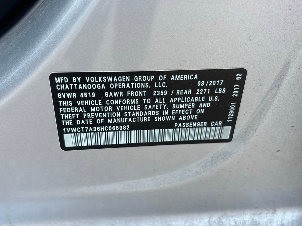 Used 2017 Volkswagen Passat 1.8T SEL Premium FWD image 16