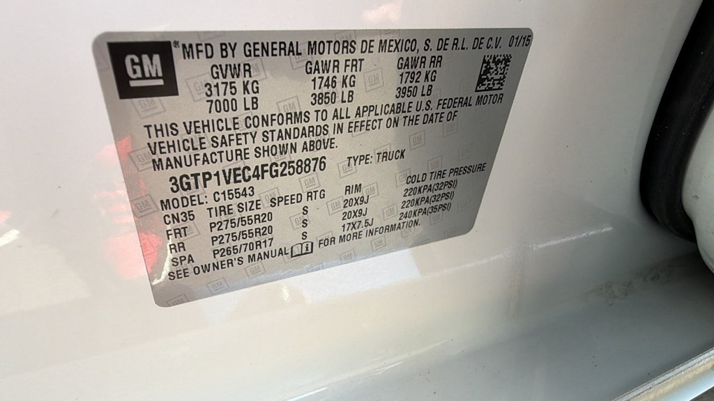 Used 2015 GMC Sierra 1500 SLT w/ SLT Crew Cab Value Package RWD image 30