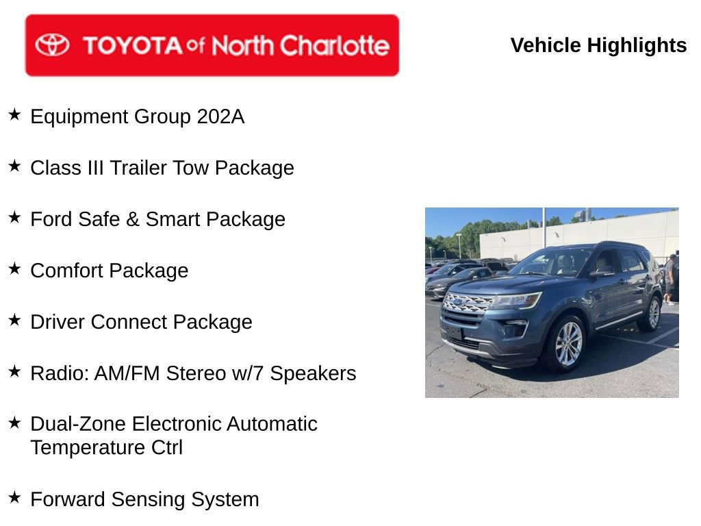 Used 2018 Ford Explorer XLT w/ Equipment Group 202A image 5