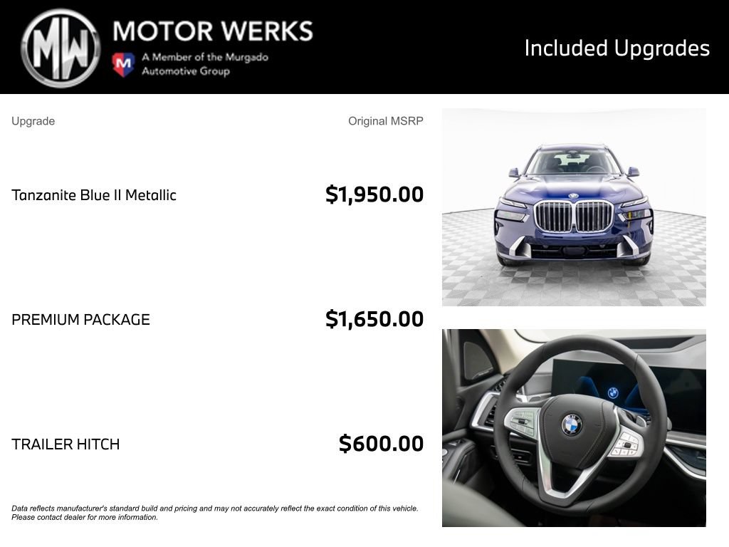 Certified 2026 BMW X7 xDrive40i w/ Premium Package AWD/4WD image 4