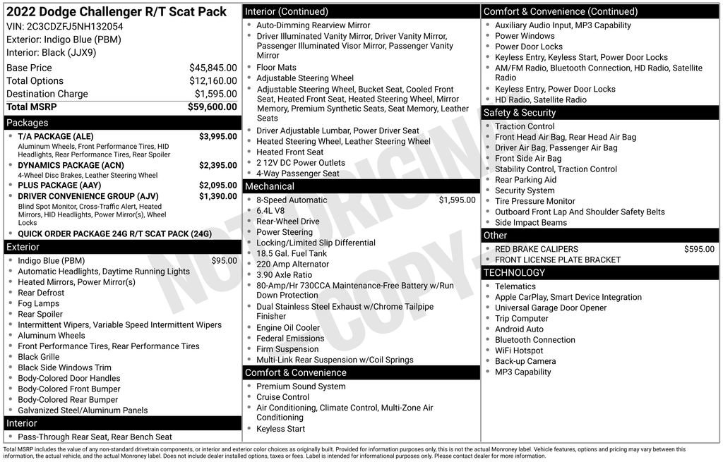 Used 2022 Dodge Challenger R/T Scat Pack w/ T/A Package image 37