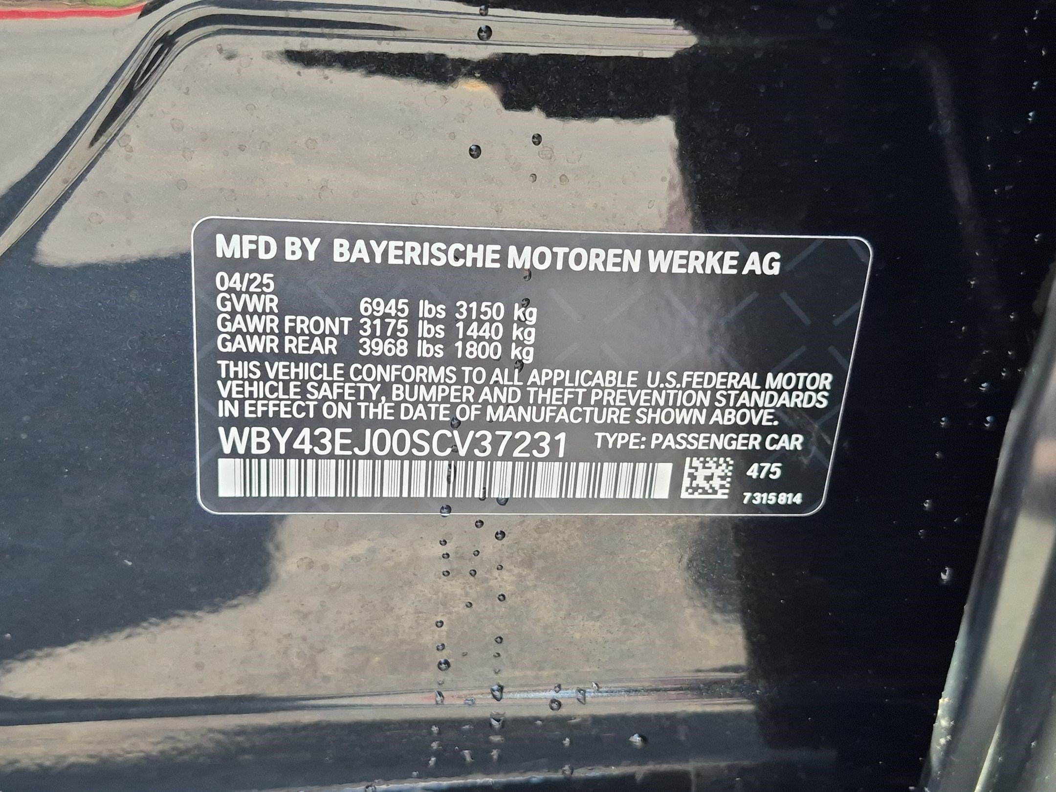 Used 2025 BMW i7 eDrive50 w/ M Sport Package RWD image 35