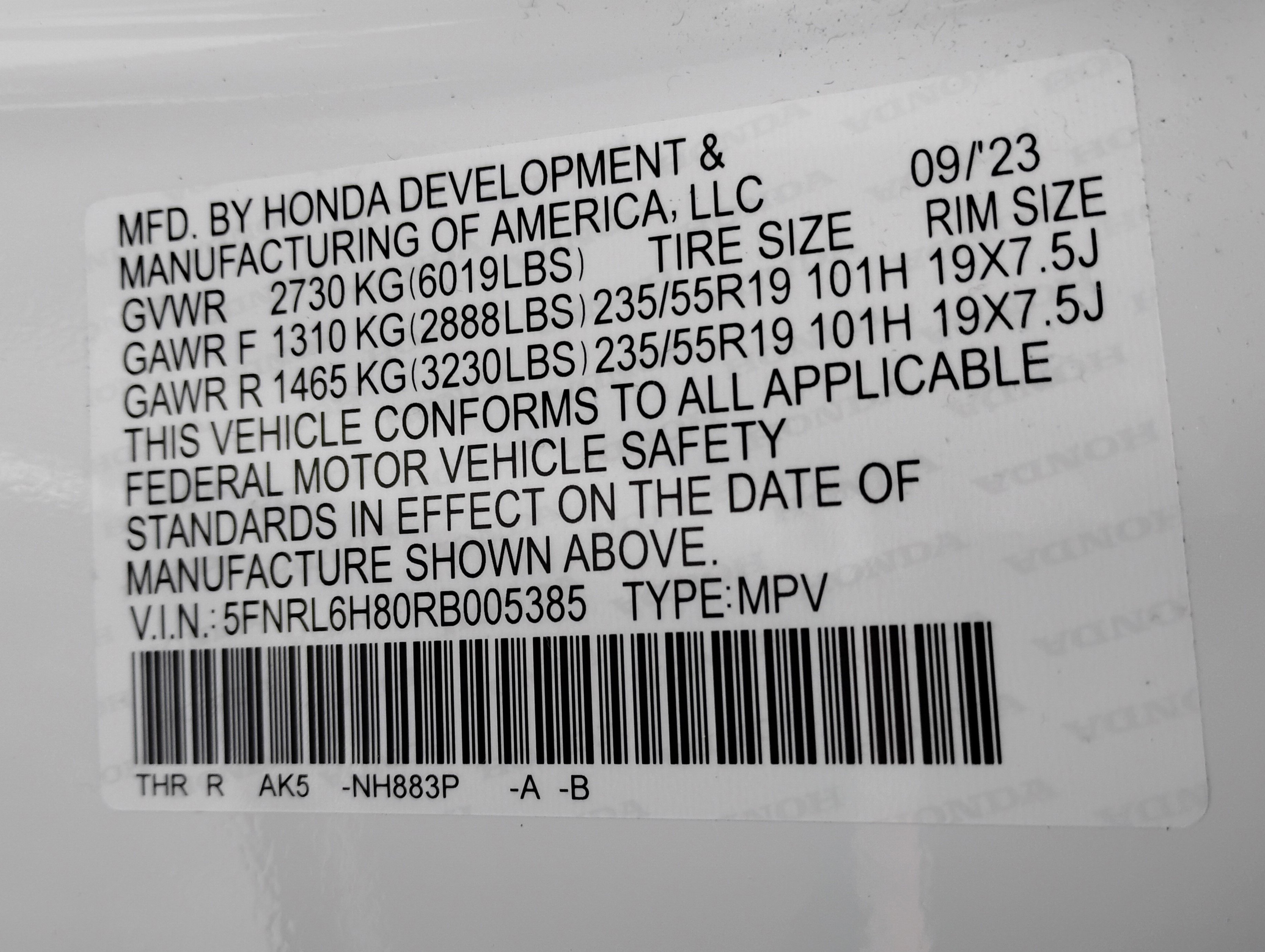 Used 2024 Honda Odyssey Touring image 39