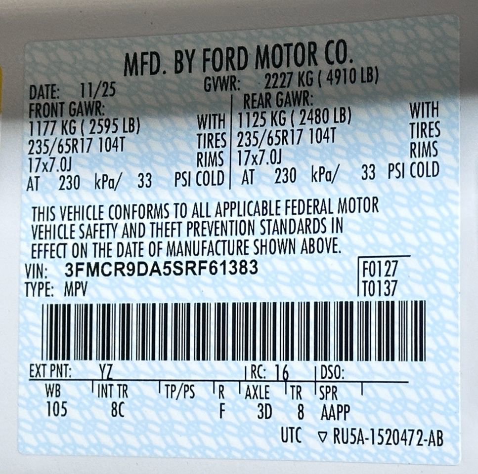 New 2025 Ford Bronco Sport Badlands w/ Sasquatch Badlands Package image 47