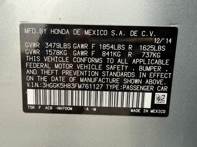 Used 2015 Honda Fit EX image 17