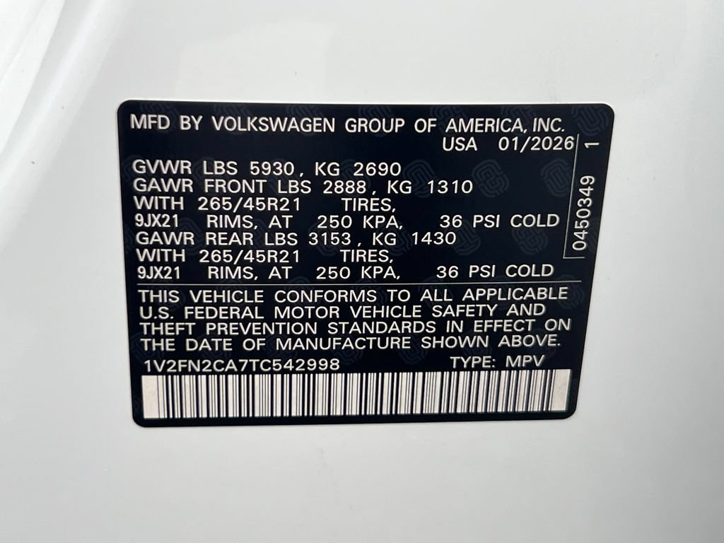 New 2026 Volkswagen Atlas SEL Premium R-Line AWD/4WD image 30