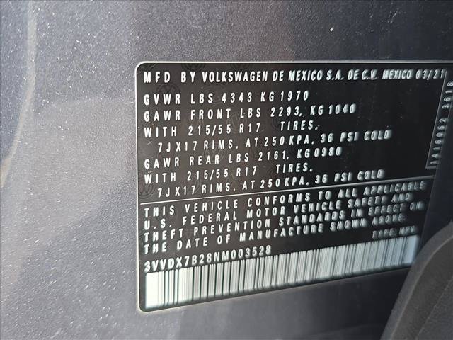 Certified 2022 Volkswagen Taos S w/ IQ Drive S Package FWD image 30