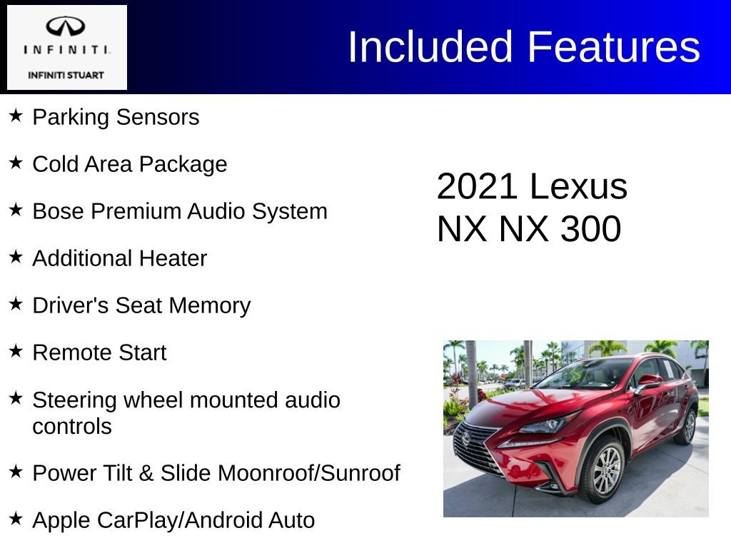 Used 2021 Lexus NX 300 FWD w/ Comfort Package image 3