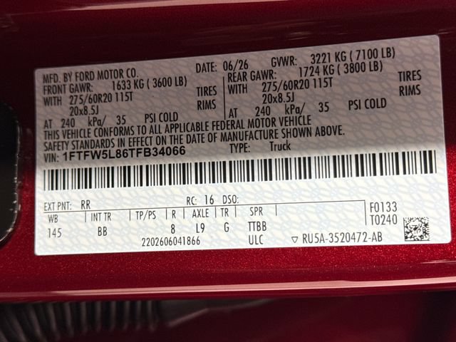 New 2026 Ford F150 Lariat w/ Equipment Group 502A High AWD/4WD image 25