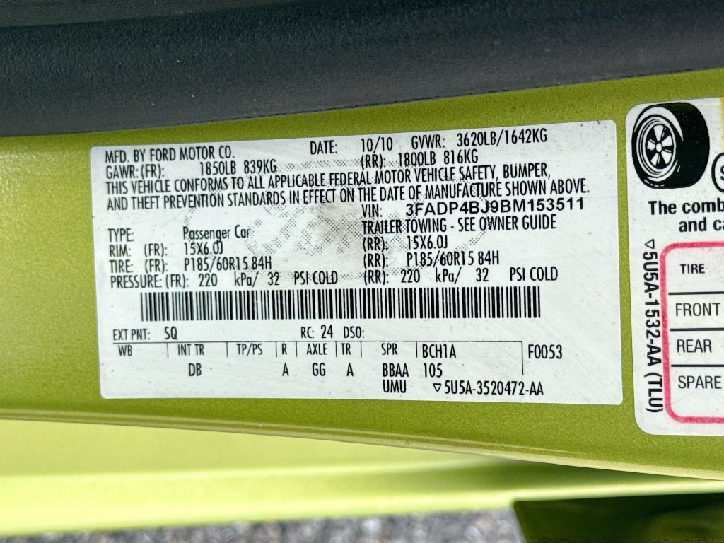 Used 2011 Ford Fiesta SE w/ 201A Rapid Spec Order Code FWD image 29