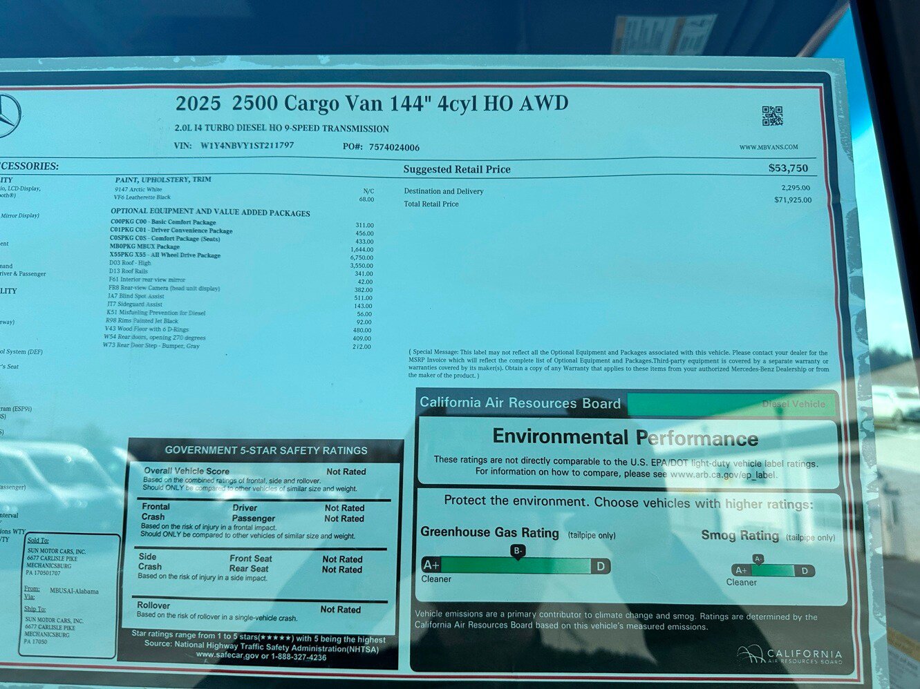 New 2025 Mercedes-Benz Sprinter 2500 image 25
