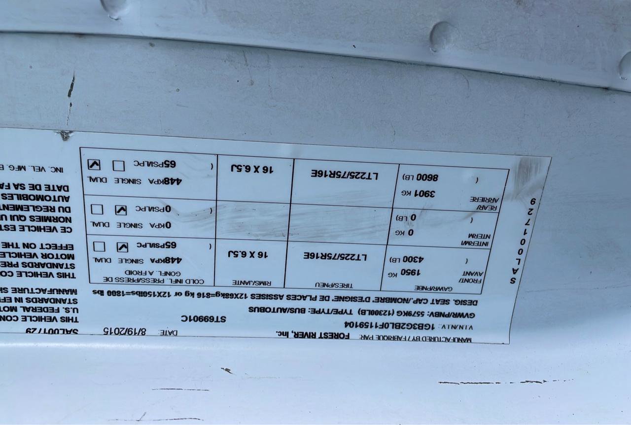 Used 2015 Chevrolet Express 3500 w/ Shuttle Bus Package RWD image 58