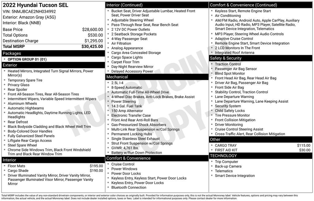 Certified 2022 Hyundai Tucson SEL image 38
