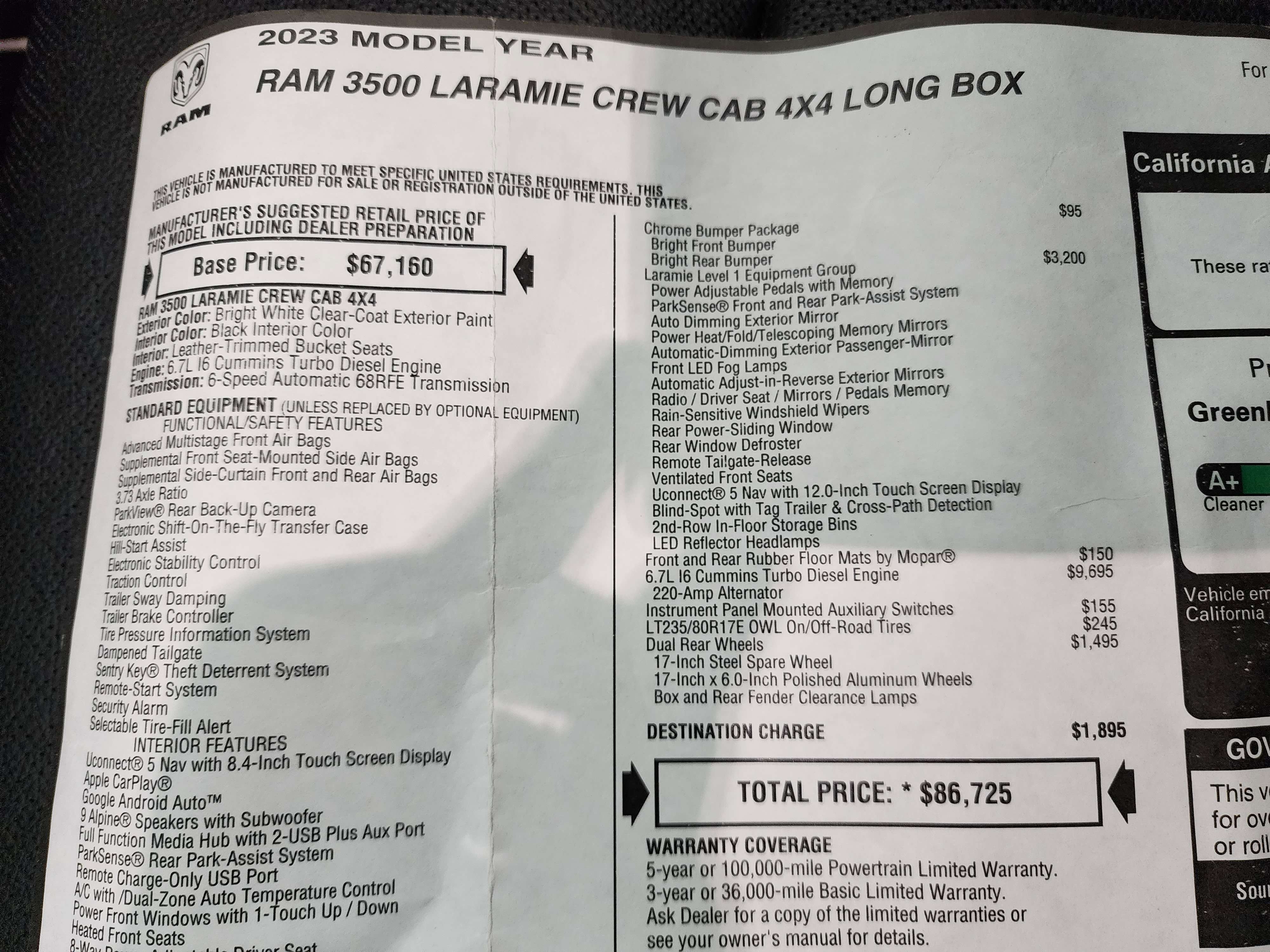 Used 2023 RAM 3500 Laramie AWD/4WD image 53