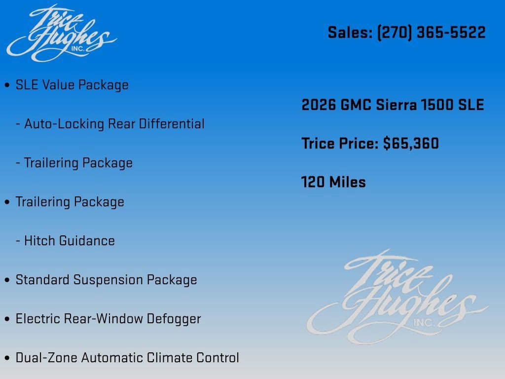 New 2026 GMC Sierra 1500 SLE AWD/4WD image 14