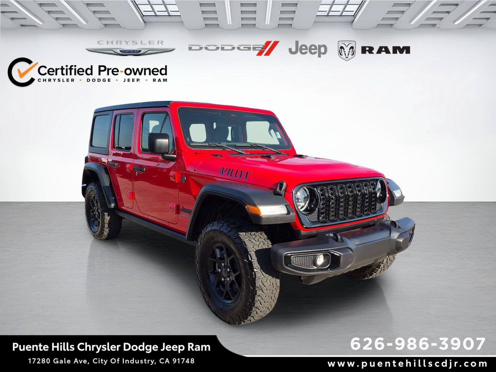 Certified 2025 Jeep Wrangler Unlimited Sport S 4xe AWD/4WD image 1