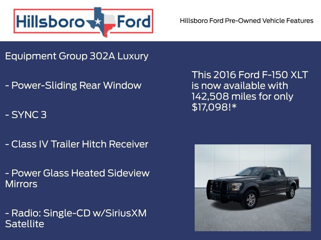 Used 2016 Ford F150 XLT w/ Equipment Group 302A Luxury image 4