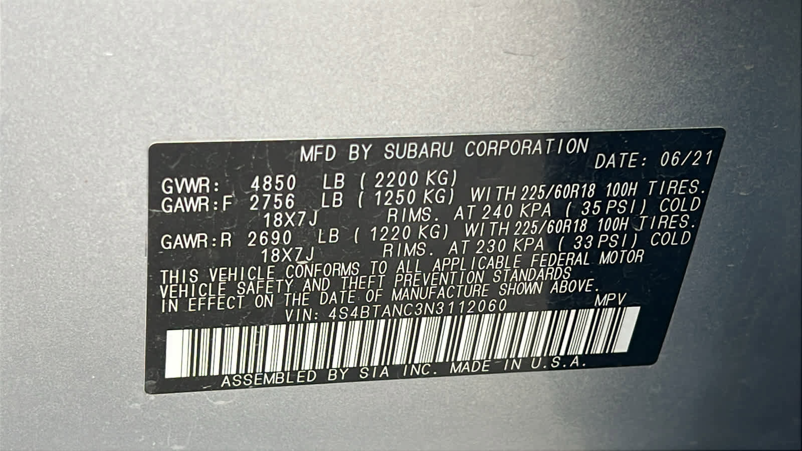 Used 2022 Subaru Outback Limited image 30