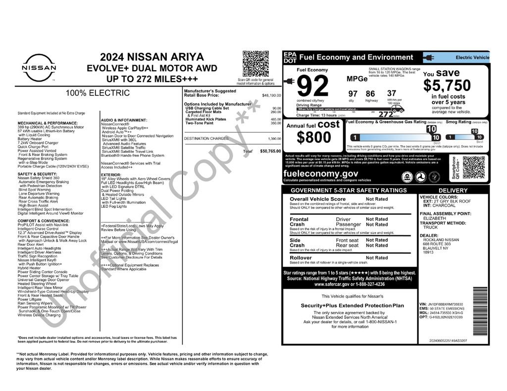 Certified 2024 Nissan Ariya EVOLVE+ e-4ORCE image 45