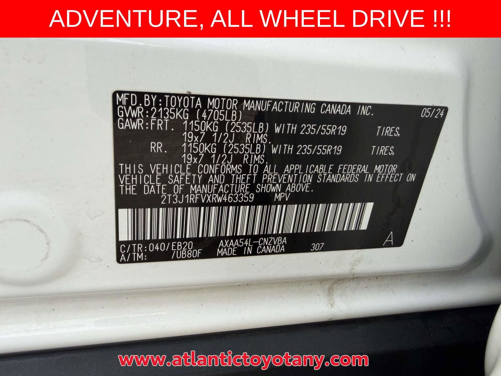 Used 2024 Toyota RAV4 Adventure AWD/4WD image 25