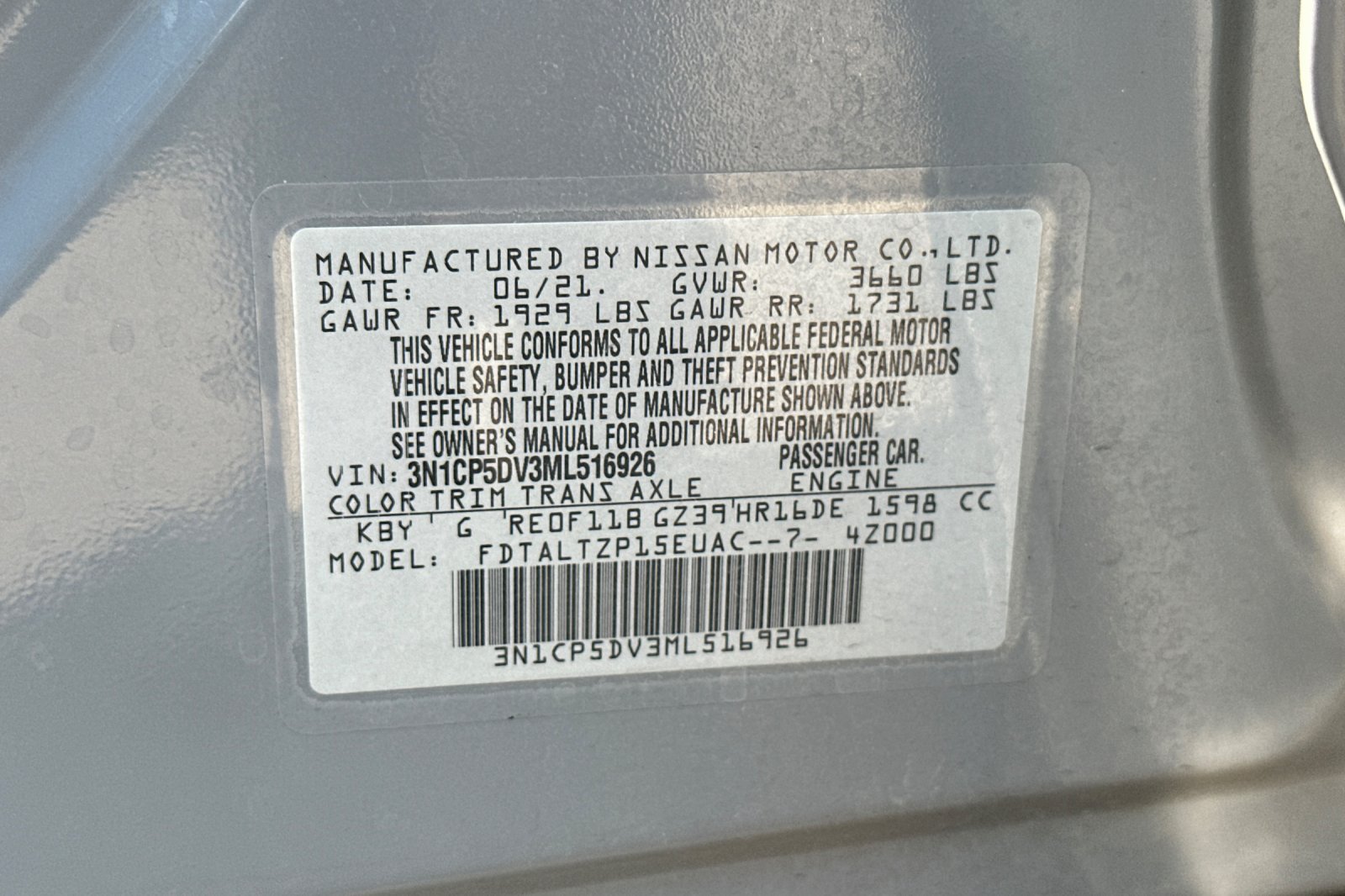 Used 2021 Nissan Kicks SR w/ Interior Electronics Package FWD image 29