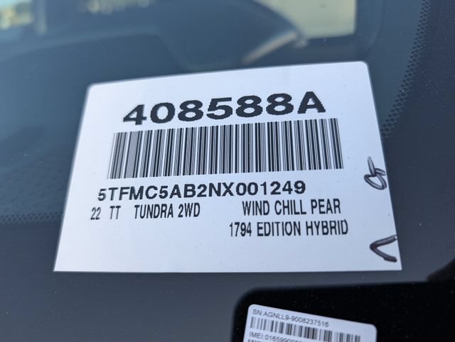 Used 2022 Toyota Tundra 1794 Edition w/ Advanced Package RWD image 37