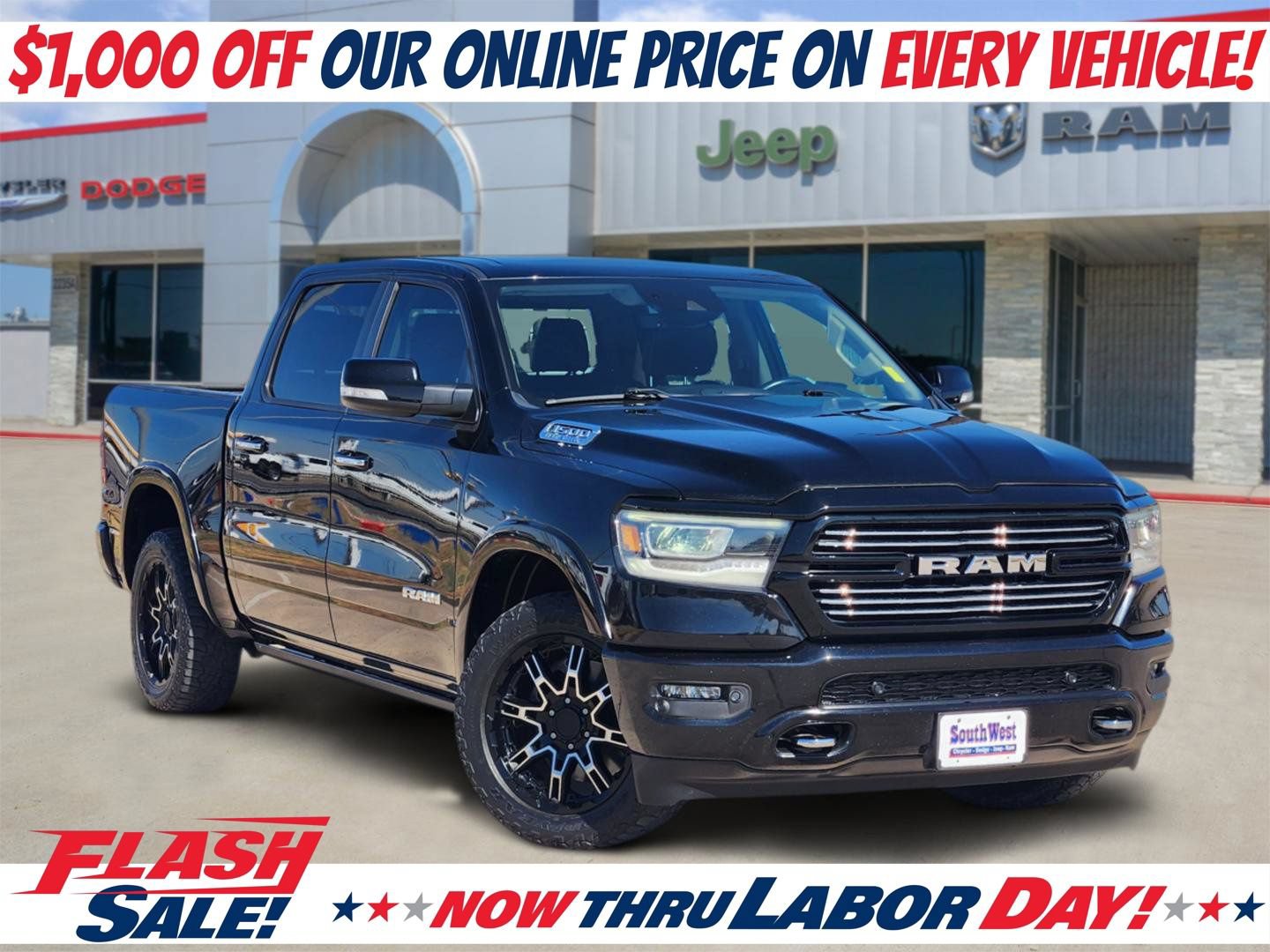 Used 2021 RAM 1500 Laramie w/ Laramie Southwest Edition