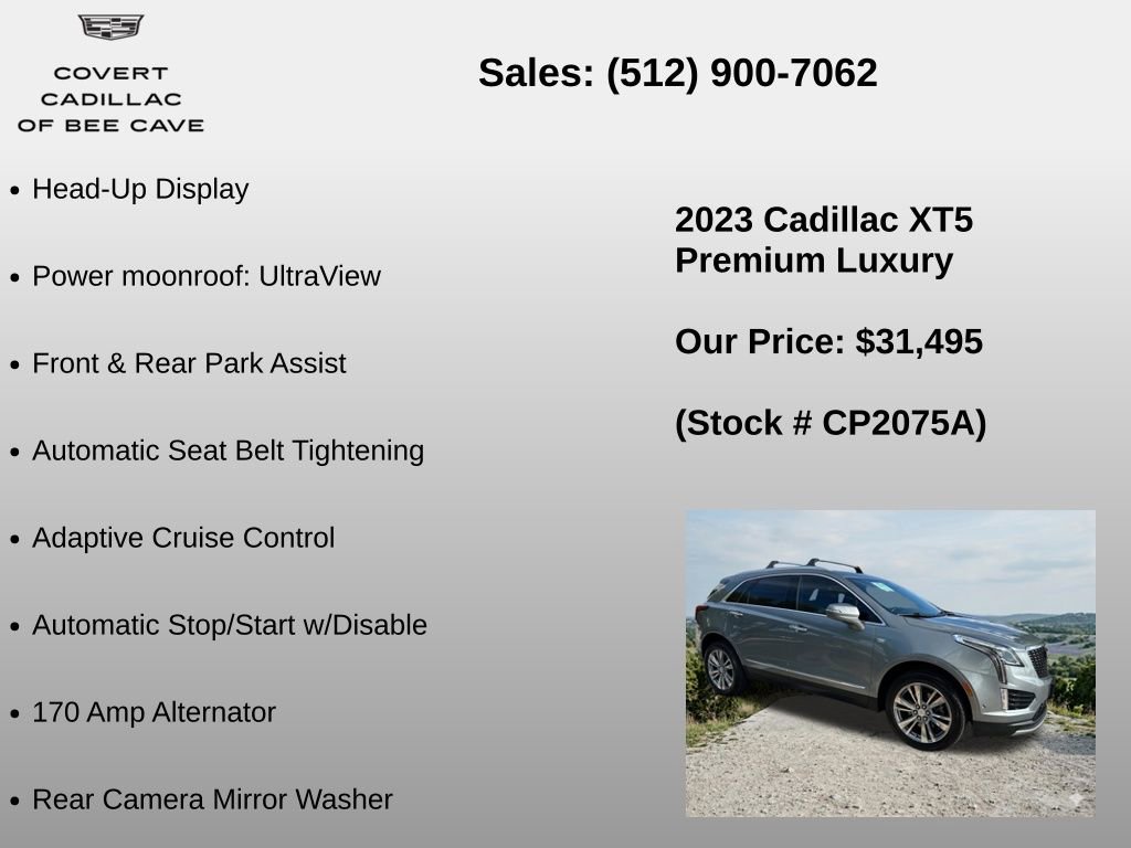Used 2023 Cadillac XT5 Premium Luxury w/ Technology Package image 30
