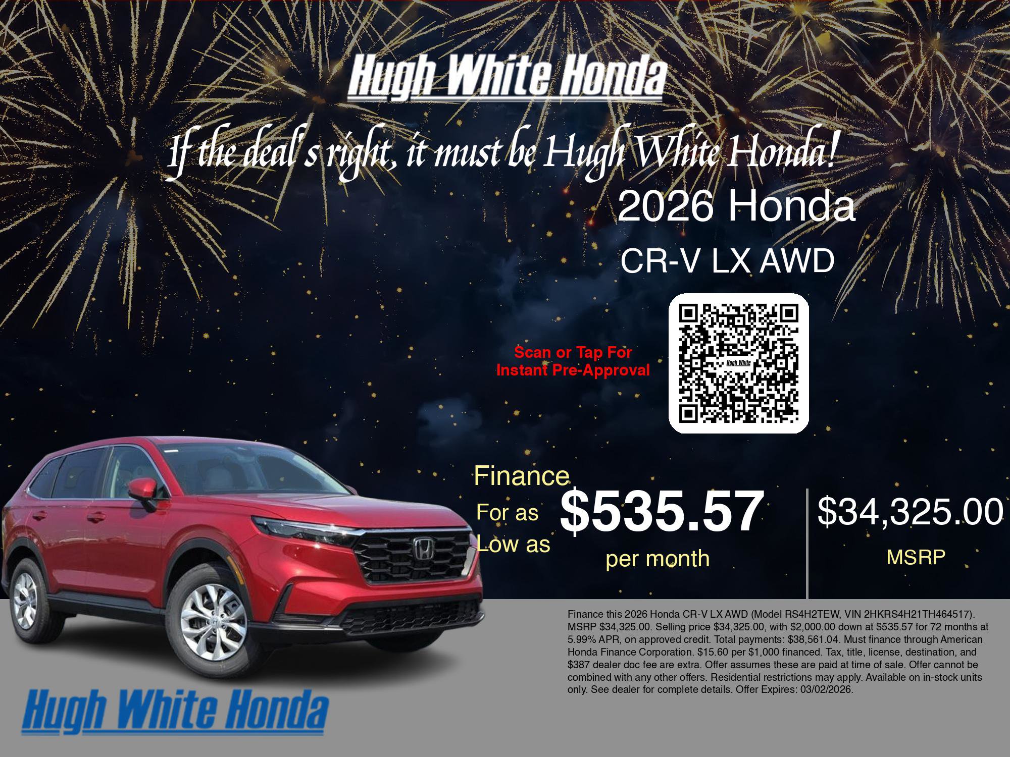 New 2026 Honda CR-V LX image 7