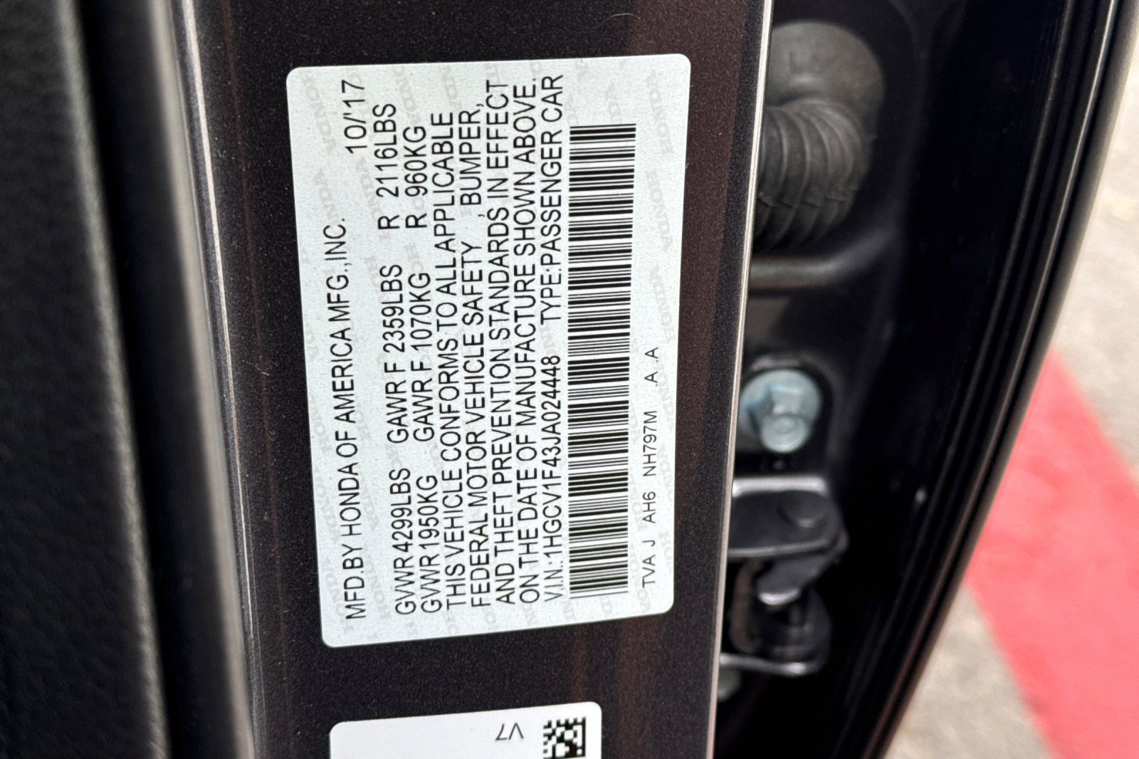 Certified 2018 Honda Accord EX image 25