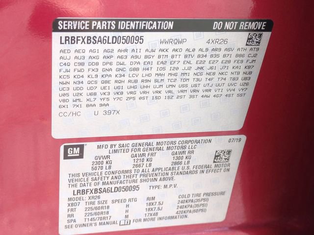 Certified 2020 Buick Envision Preferred image 33