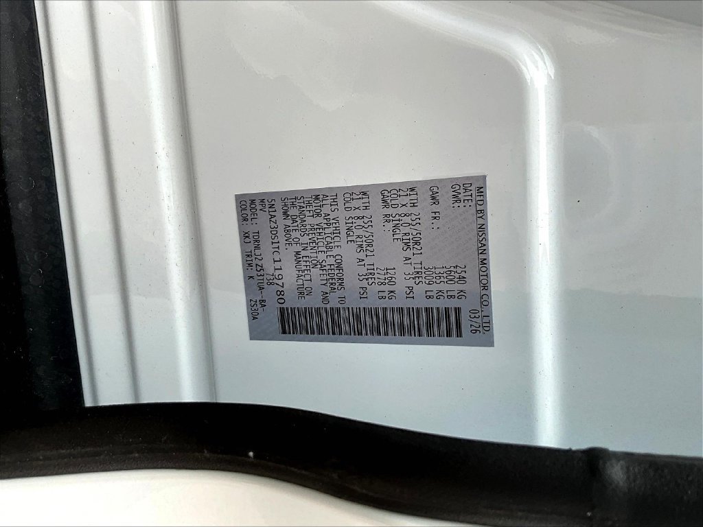 New 2026 Nissan Murano Platinum w/ Cargo Package AWD/4WD image 8