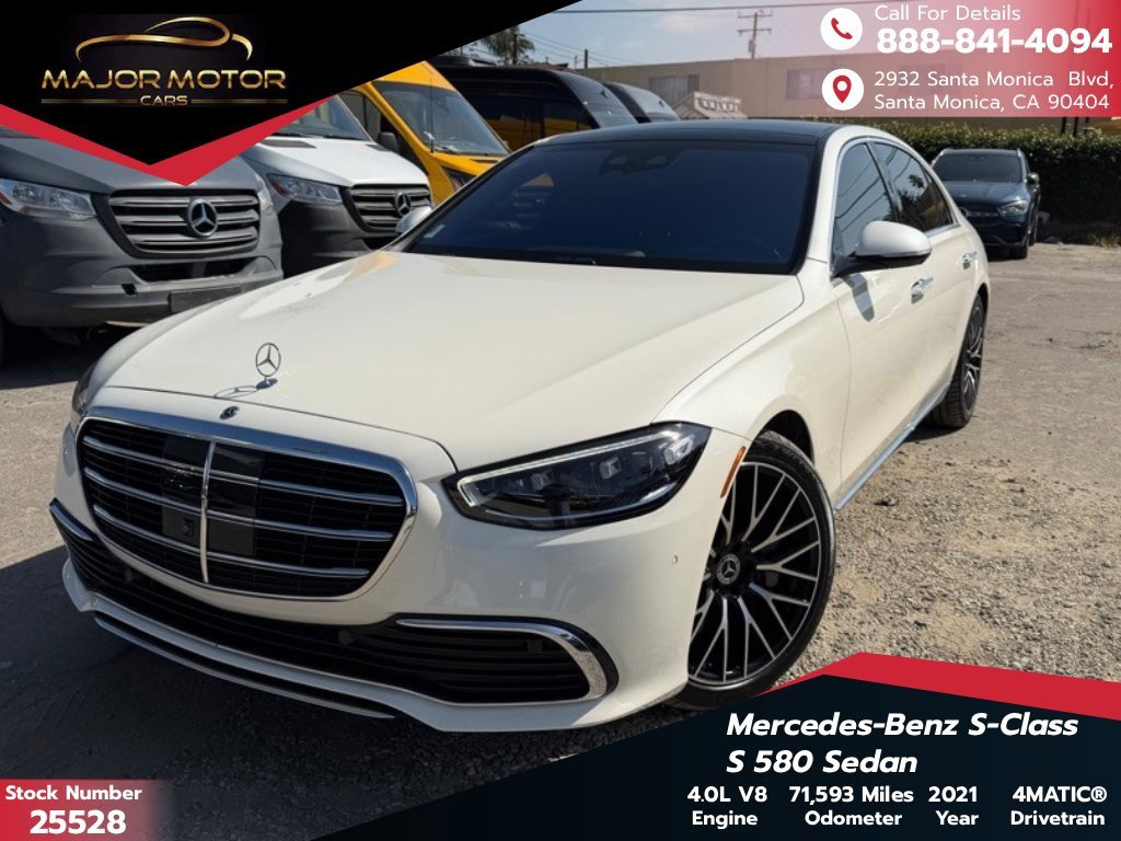 Used 2021 Mercedes-Benz S 580 4MATIC Sedan image 1