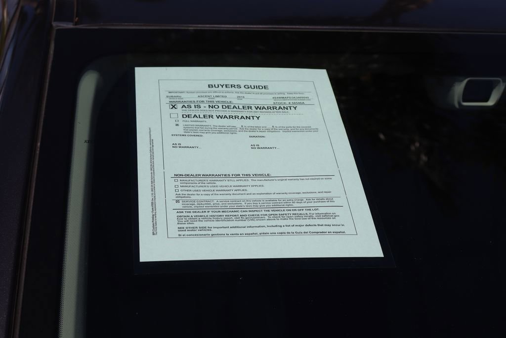 Used 2019 Subaru Ascent Limited image 52