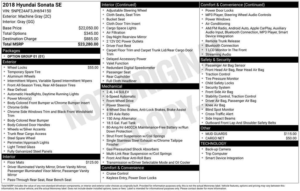Used 2018 Hyundai Sonata SE image 37