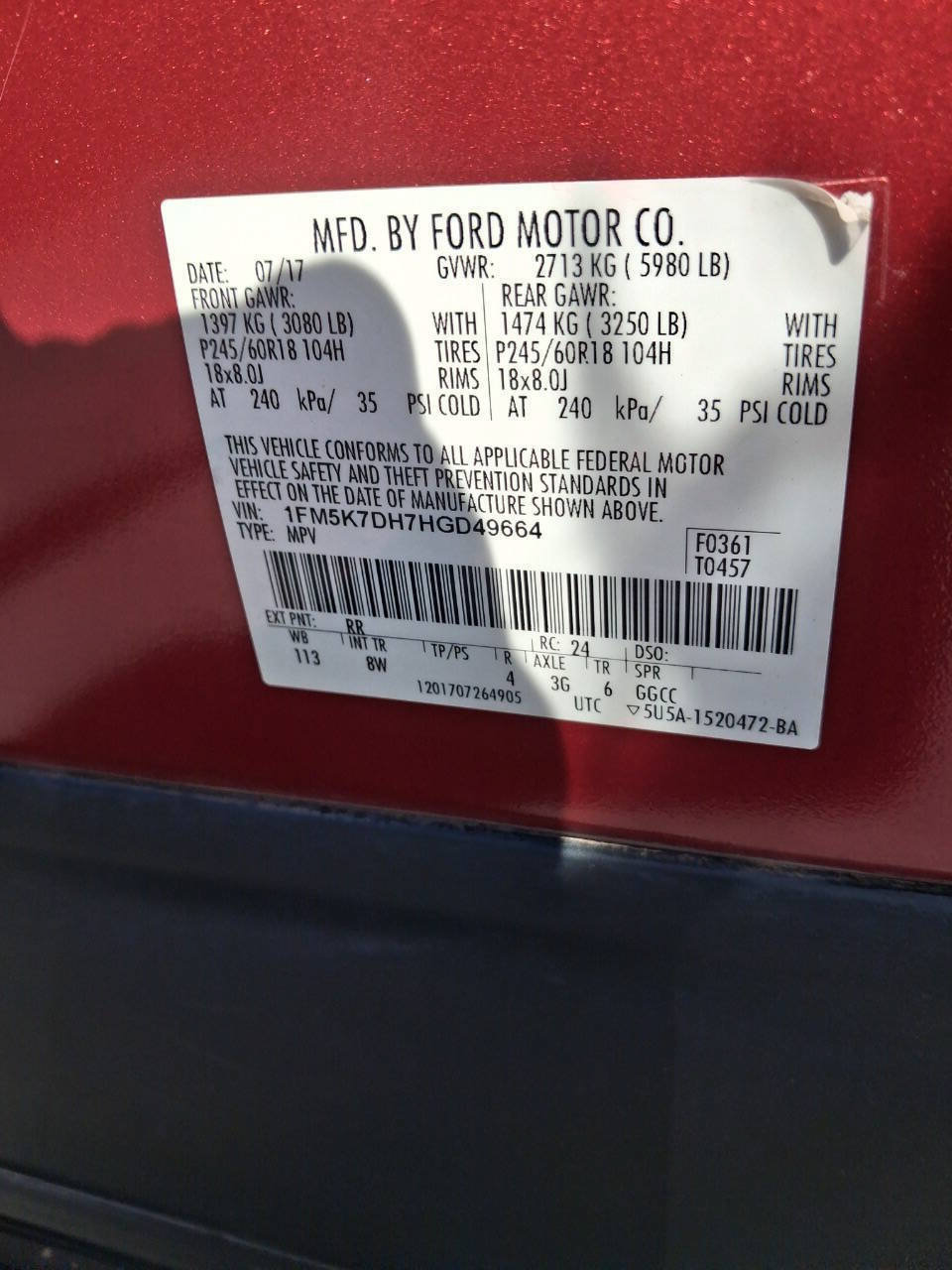 Used 2017 Ford Explorer XLT w/ Equipment Group 201A FWD image 18