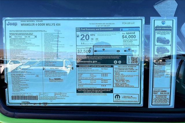 New 2026 Jeep Wrangler Unlimited Sport AWD/4WD image 16