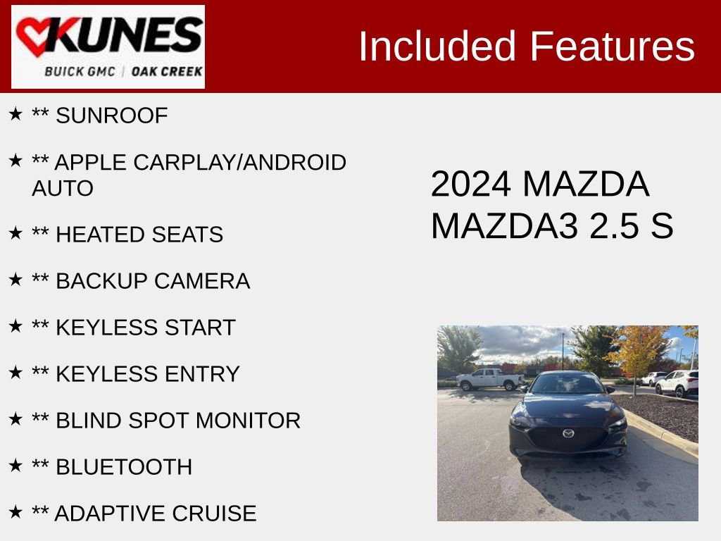Used 2024 MAZDA MAZDA3 s image 2