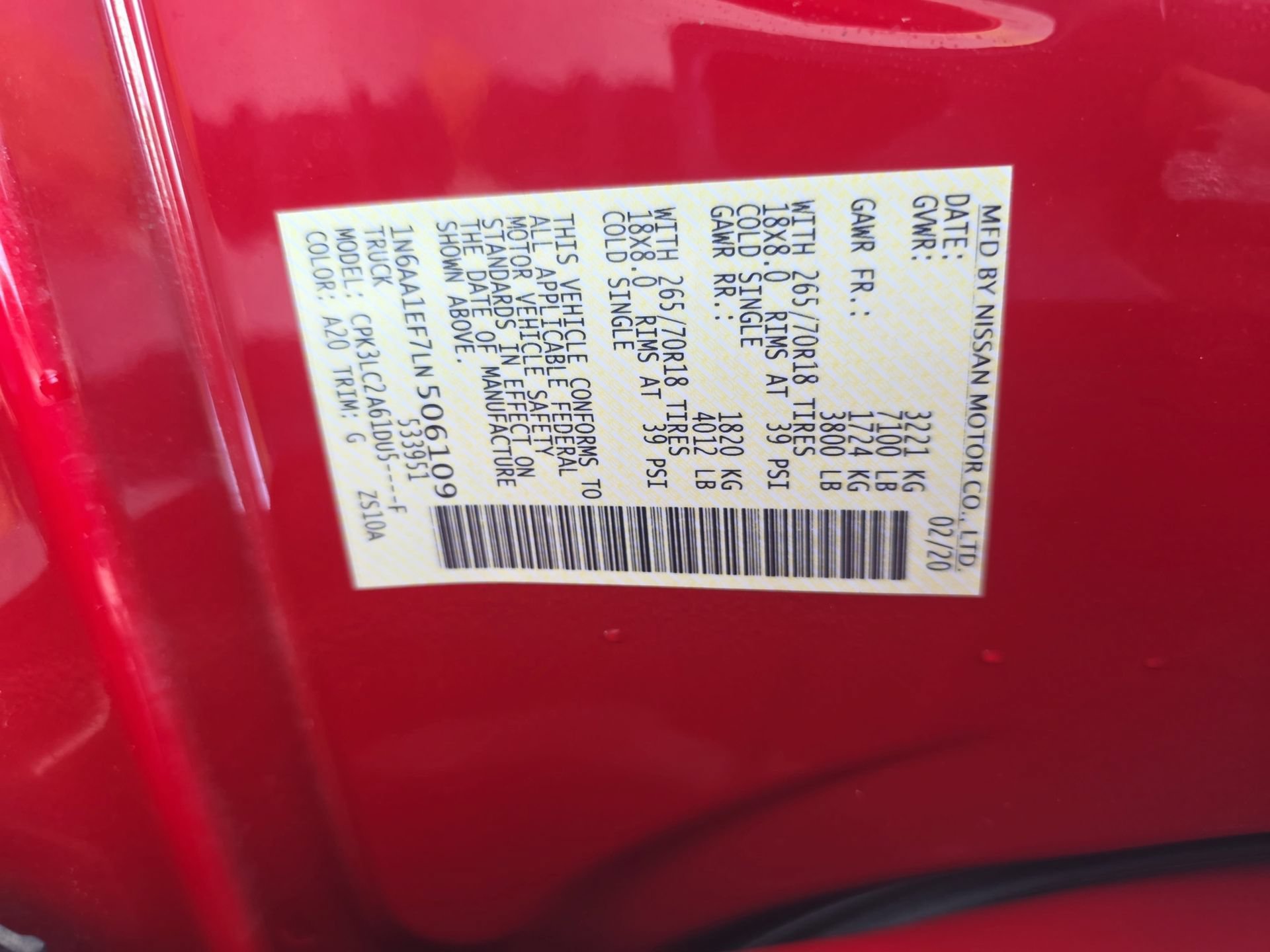 Used 2020 Nissan Titan SV w/ SV Convenience Package RWD image 32